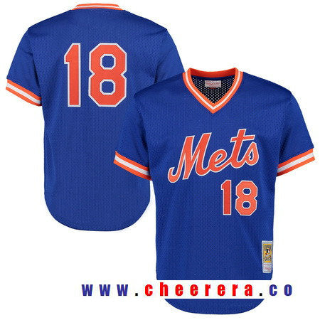 Darryl Strawberry New York Mets royal Throwback jersey