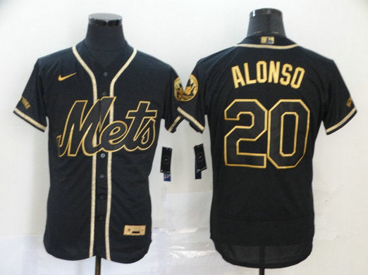 Pete Alonso New York Mets black jersey