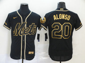 Pete Alonso New York Mets black jersey