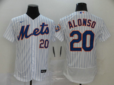 Pete Alonso New York Mets white jersey