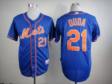 Lucas Duda New York Mets blue jersey