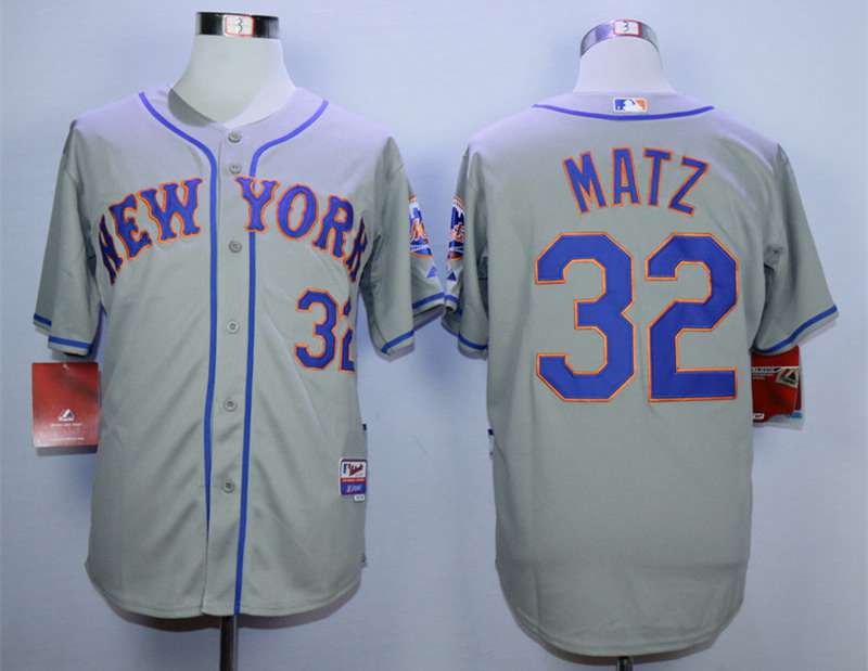 Steven Matz New York Mets grey jersey