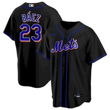 Javier Baez New York Mets black Replica jersey