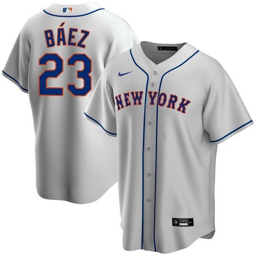 Javier Baez New York Mets gray Replica jersey