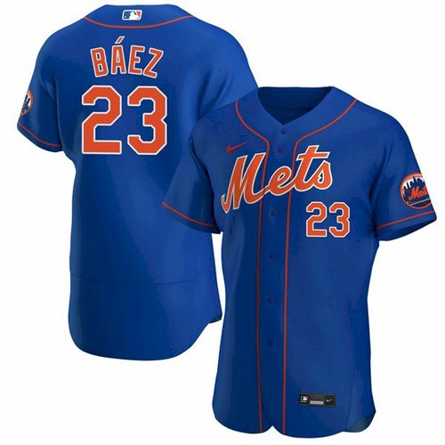 Javier Baez New York Mets royal jersey