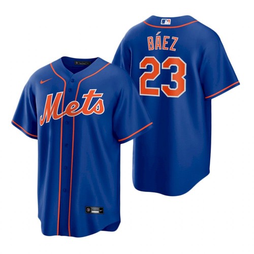 Javier Baez New York Mets royal Alternate jersey