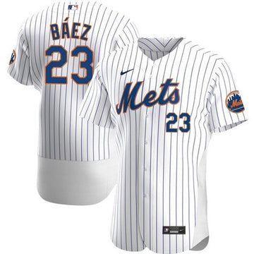 Javier Baez New York Mets white jersey