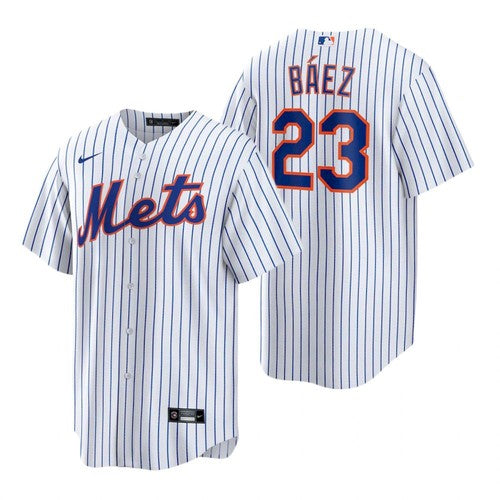 Javier Baez New York Mets white Replica jersey