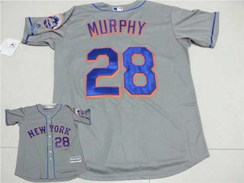 Daniel Murphy New York Mets gray Road jersey