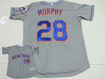 Daniel Murphy New York Mets gray Road jersey