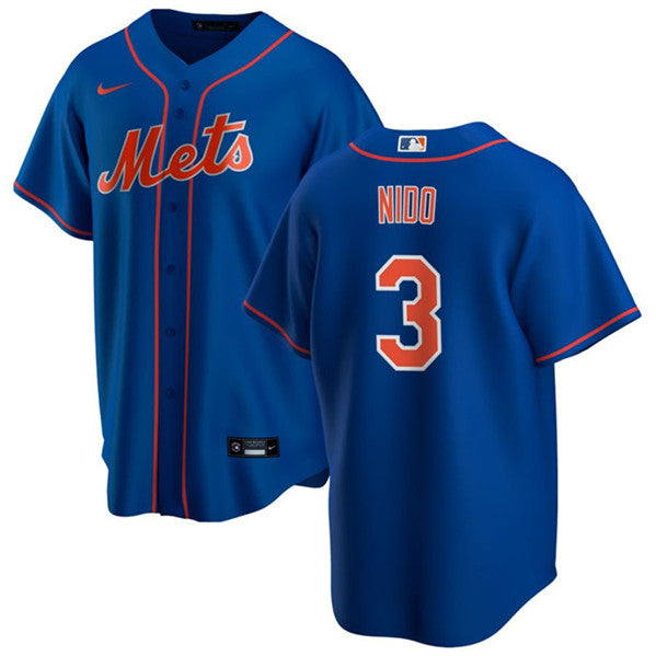 Tomás Nido New York Mets royal jersey
