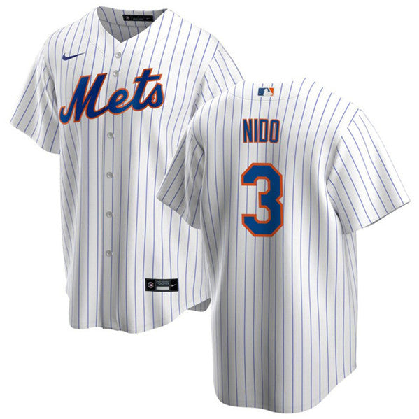 Tomás Nido New York Mets white jersey