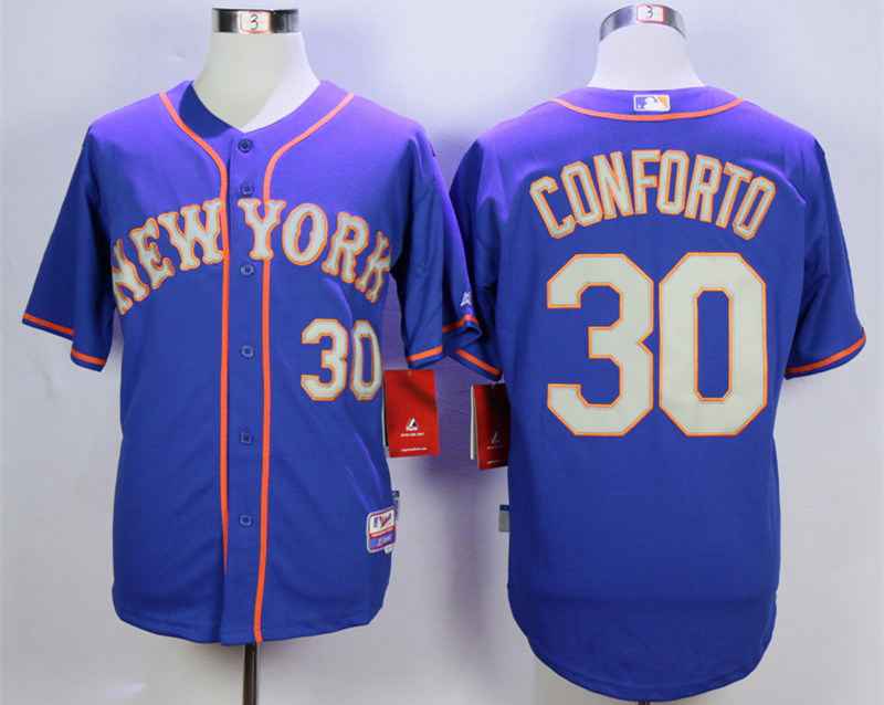 Michael Conforto New York Mets blue Road jersey