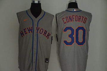 Michael Conforto New York Mets gray jersey