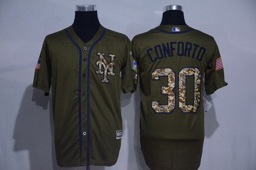 Michael Conforto New York Mets green Salute To Service jersey