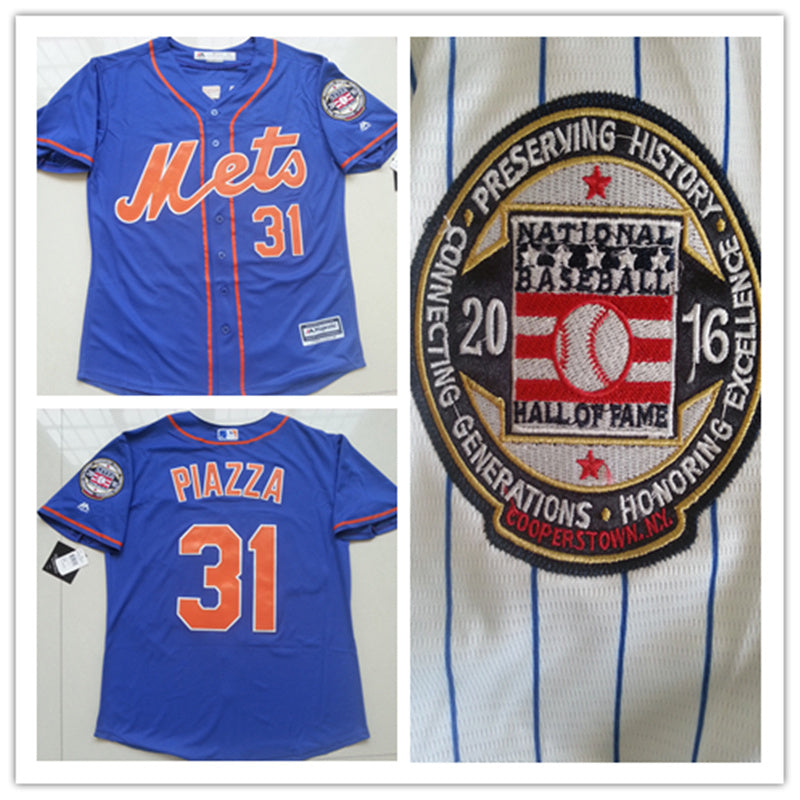 Mike Piazza New York Mets blue Authentic jersey