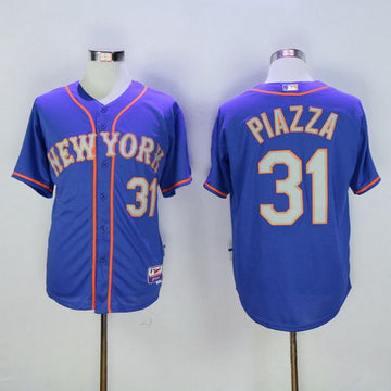Mike Piazza Retiredd New York Mets blue jersey