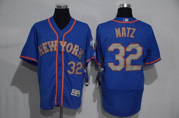 Steven Matz New York Mets blue jersey