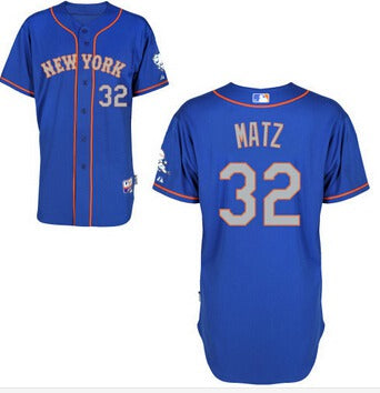 Steven Matz New York Mets blue jersey