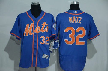Steven Matz New York Mets blue jersey