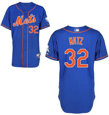 Steven Matz New York Mets blue jersey