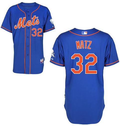 Steven Matz New York Mets blue jersey