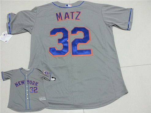 Steven Matz New York Mets gray Road jersey