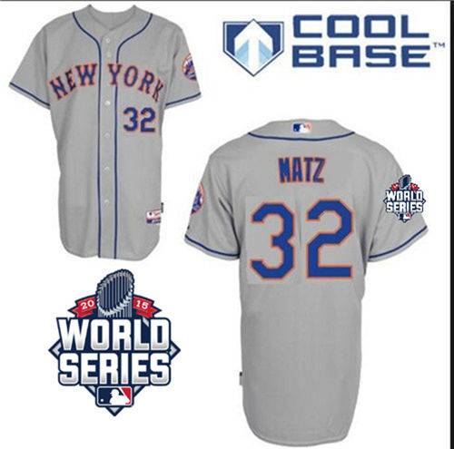 Steven Matz New York Mets gray Road jersey
