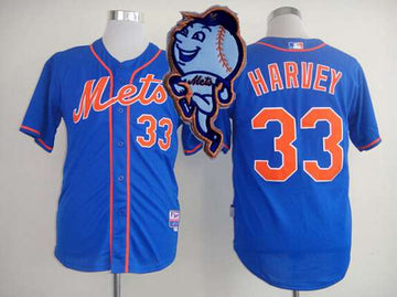 Matt Harvey New York Mets blue jersey