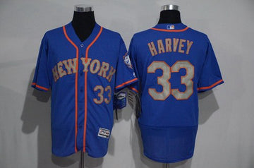 Matt Harvey New York Mets blue jersey