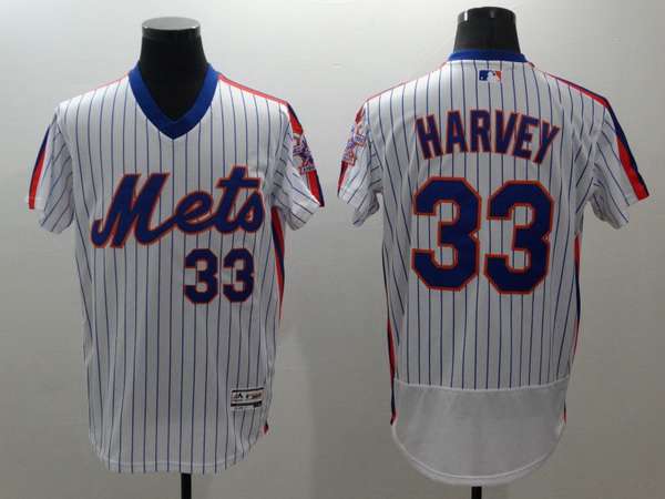 Matt Harvey New York Mets white jersey