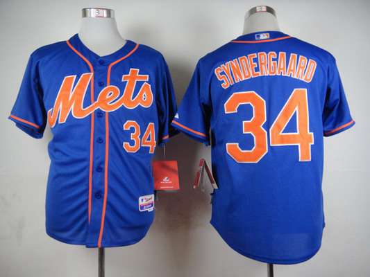 Noah Syndergaard New York Mets blue jersey