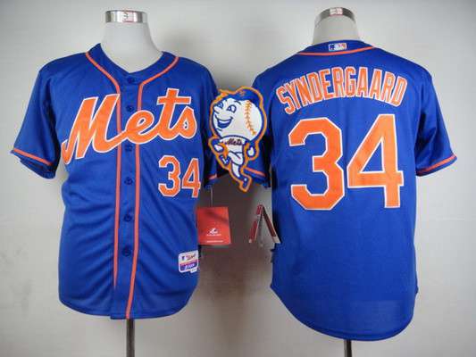 Noah Syndergaard New York Mets blue jersey