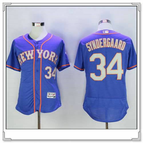 Noah Syndergaard New York Mets blue jersey