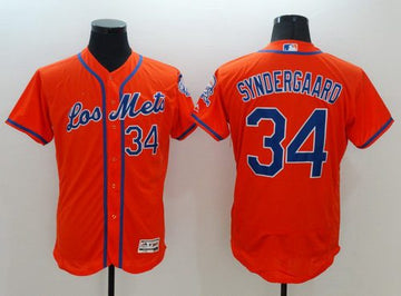 Noah Syndergaard Los New York Mets orange jersey