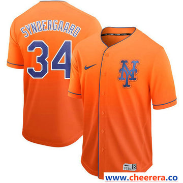 Noah Syndergaard New York Mets orange jersey