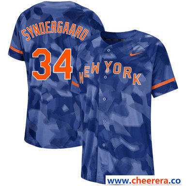 Noah Syndergaard New York Mets royal Fashion jersey