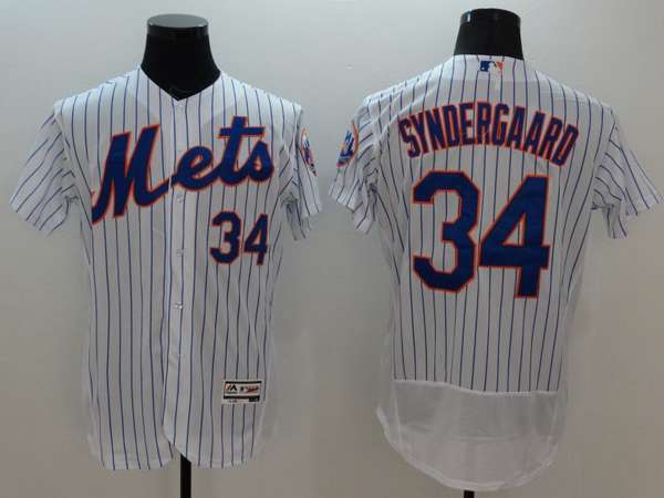 Noah Syndergaard New York Mets white jersey