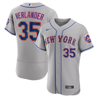 Justin Verlander New York Mets gray jersey