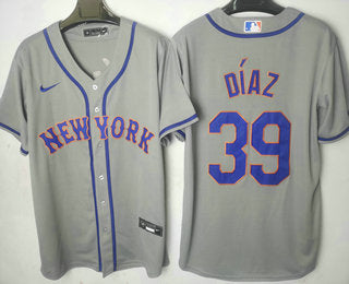 Edwin Diaz New York Mets grey jersey