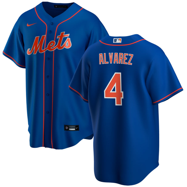 Francisco Álvarez New York Mets royal jersey