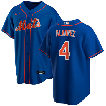 Francisco Álvarez New York Mets royal jersey