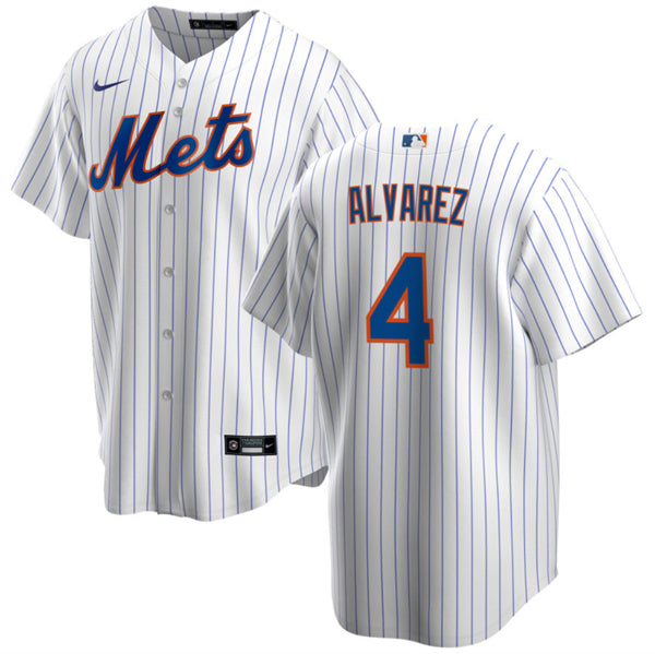 Francisco Álvarez New York Mets white jersey