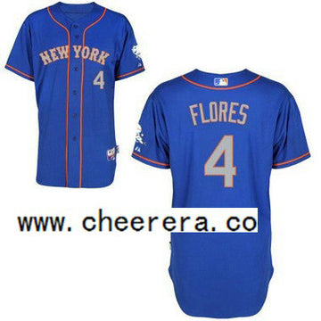 Wilmer Flores New York Mets blue Alternate jersey