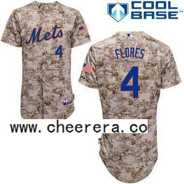 Wilmer Flores New York Mets camo Alternate jersey