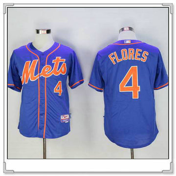 Wilmer Flores New York Mets blue jersey