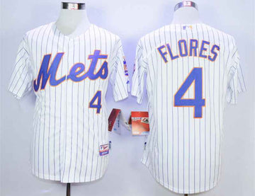 Wilmer Flores New York Mets white jersey