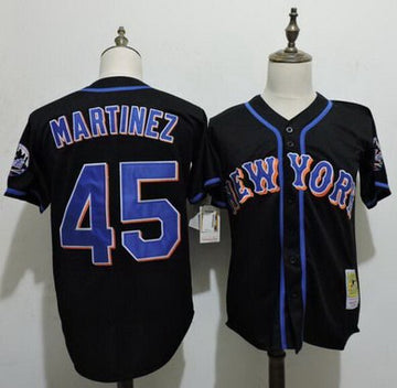 Pedro Martinez New York Mets black Throwback jersey