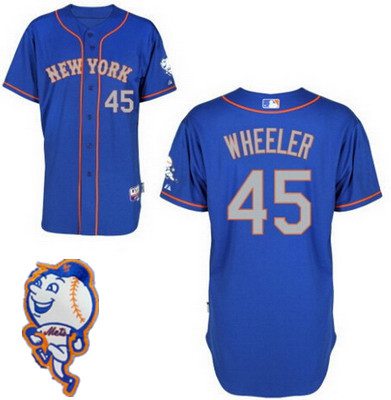 Zack Wheeler New York Mets blue jersey