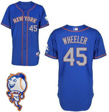 Zack Wheeler New York Mets blue jersey